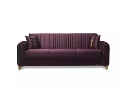 Trois places pourpres Salon Purple Three Seater Salon 3 places Canapés Tissu d'ameublement Canapé