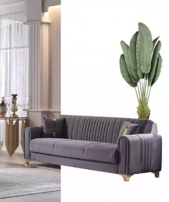 Trois places pourpres Salon Purple Three Seater Salon 3 places Canapés Tissu d'ameublement Canapé