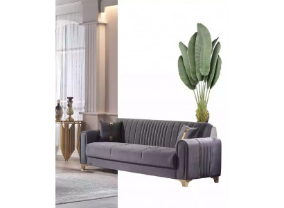 Gris canapé de luxe trois places Canapé 3 places Canapés rembourrés Mobilier de salon