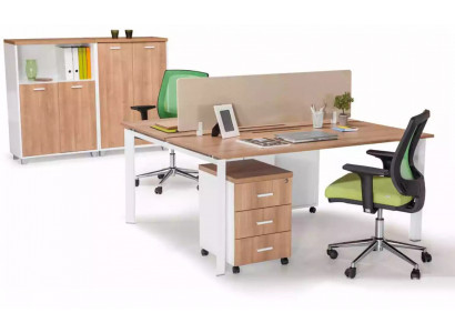 Salle d'étude moderne Table de bureau Meubles de bureau Tables en bois Meubles de luxe Brun