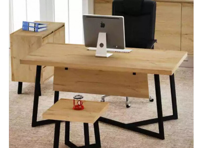 Bureau de designer brun clair Mobilier de bureau Tables de designer Bois nouveau