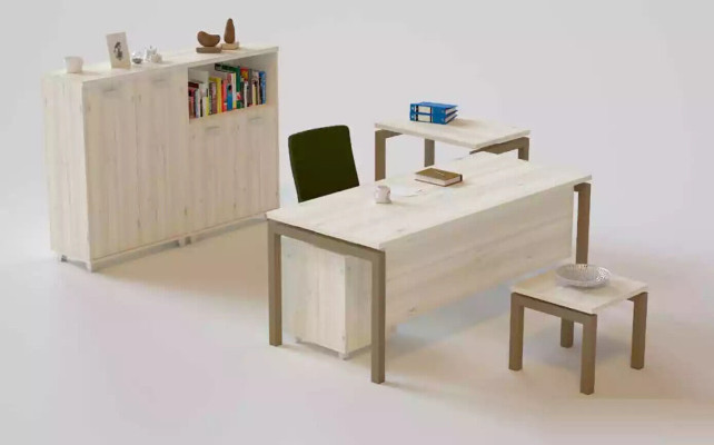 Bureau moderne Mobilier de bureau de luxe Table en bois Mobilier de salle d'étude