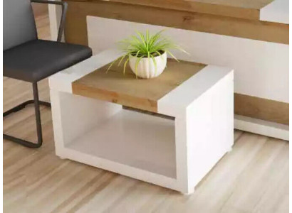 Table basse blanche de designer Table en bois de luxe Table de rangement de meubles de salon