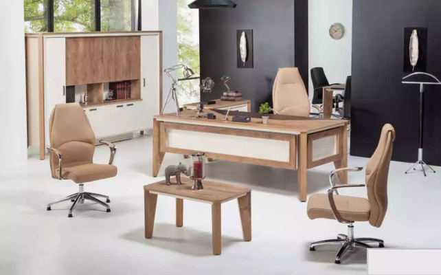 Table basse design marron clair en bois tables d'appoint meubles de luxe