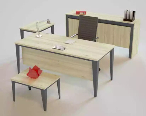 Designer luxe table basse marron étagère en bois mobilier moderne de bureau