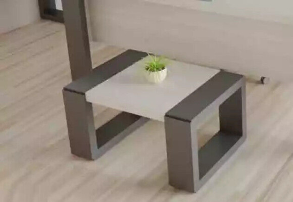 Table basse en bois blanc moderne de luxe pour la salle d'étude Conception de meubles