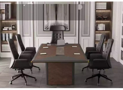 Table de conférence en bois massif Table de réunion Mobilier de bureau Tables design