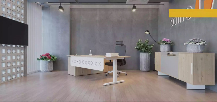 Buffet Commode Mobilier de bureau Salle d'étude Moderne Bois