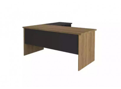 Bureau d'angle Mobilier de bureau Salle du patron Bureau design moderne Brun