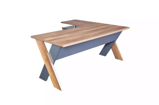 Bureau de luxe en bois Tables de bureau Table de bureau Tables de designer Marron nouveau