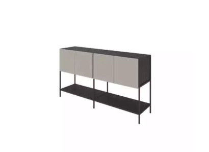 Étagère de bureau en bois, bibliothèque en bois, étagère de salle d'étude, meuble gris en bois et métal