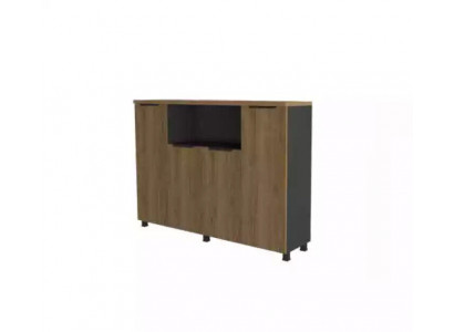 Bahut Mobilier de bureau Console Meuble de rangement Bahut Mobilier en bois Marron Moderne neuf