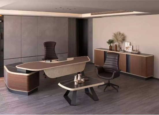 Salle d'étude Table basse Table basse au design moderne Meubles en bois brun neufs