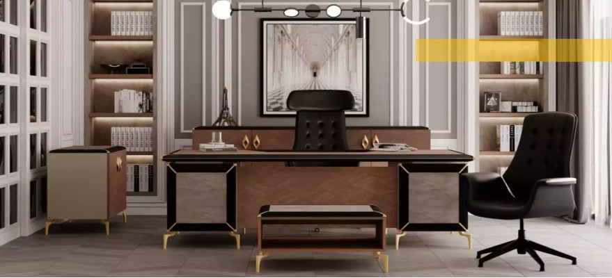 Beige Meuble à tiroirs de luxe Buffet Buffet Mobilier de bureau Armoire Meubles de designer neufs