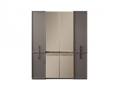 Armoire Armoire Armoire en Bois Gris Miroir
