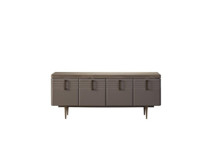 Buffet Buffet Armoire en bois Commode Armoire Bois Gris Salon
