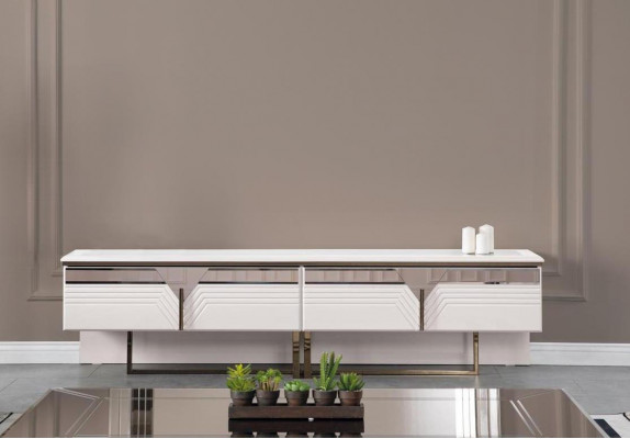 Buffet télé armoire TV basse meuble TV meuble bois armoire en bois blanc design