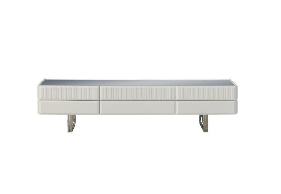 Meuble télé en bois, meuble TV, bahut, armoire basse, armoire en bois blanc moderne, bahut.