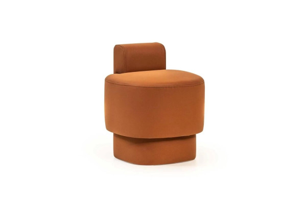 Tabouret Tabouret Tabouret rembourré Orange Repose-pieds Siège moderne Mobilier