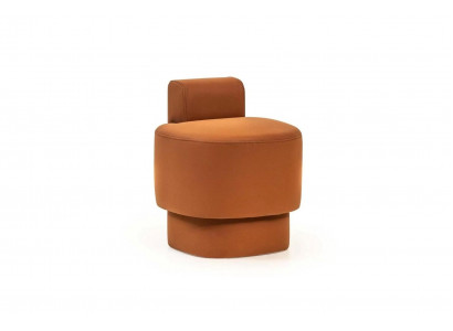 Tabouret Tabouret Tabouret rembourré Orange Repose-pieds Siège moderne Mobilier