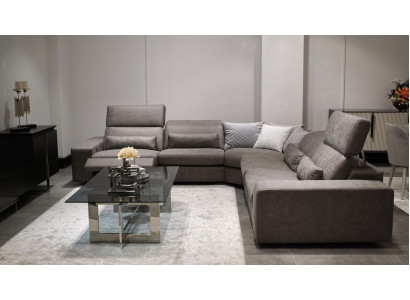 Canapé en forme L Moderne Canapé d'angle Ensemble de salon Mobilier Design Table basse