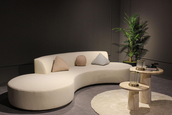 Ensemble de salon design Canapé quatre places avec 2 tables basses Mobilier de luxe