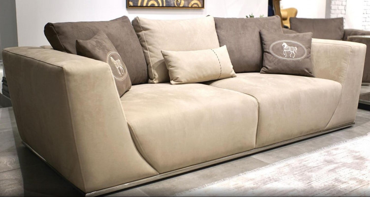 Sofa de salon Trois places Canape moderne Canape Tissu Ameublement Textile Meubles