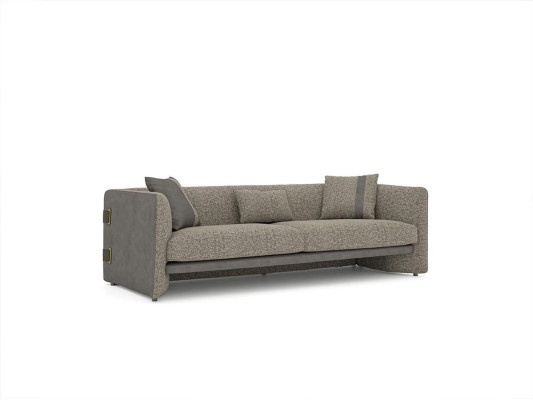 Ensemble de salon gris 7 pièces Moderne 2 canapés 3 places Meubles rembourrés Fauteuil neuf