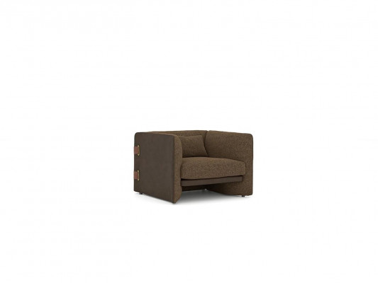 Salle de séjour 7pcs Marron 2x Canapés Fauteuil moderne avec table basse Aménagements de luxe