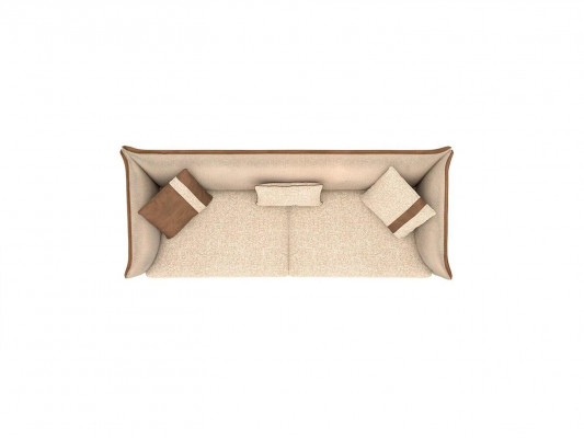 Sofa beige Luxe canapé trois places Mobilier moderne Mobilier rembourré Textile