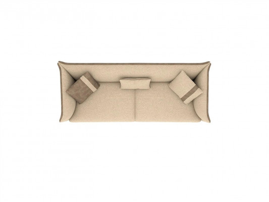 Meubles rembourrés de luxe beige, design moderne, canapé 3 places pour le salon.