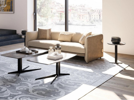 Meubles rembourrés de luxe beige, design moderne, canapé 3 places pour le salon.