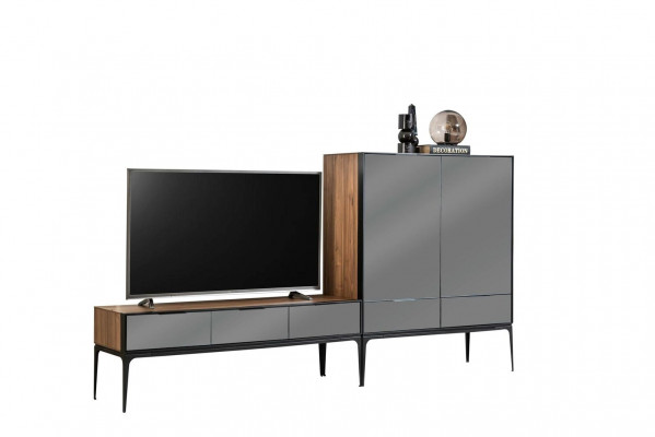 Meuble TV buffet meuble de salon commode enfilade meuble bas mural multimédia