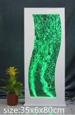 Colonne d'eau mur d'eau cascade partition LED de design de luxe ameublement métallique