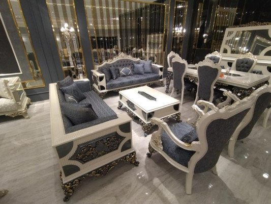 Ensemble de salon design 2 canapés, fauteuil élégant Ensemble de salon de luxe