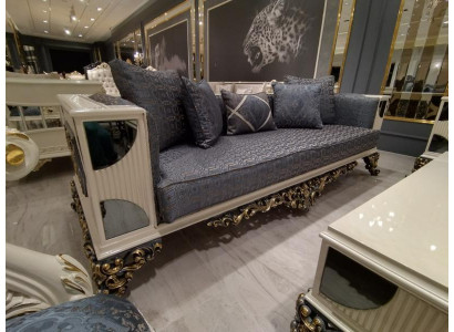 Canapé 3 places luxueux Canapé noble Élégant Salon Canapé Art déco neuf