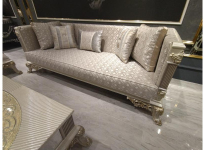 Salon élaboré Canapé 3 places Mobilier de salon Canapé Deluxe Beige neuf