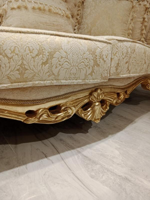 Canapé design Chesterfield 3 places Canapé Tissu neuf
