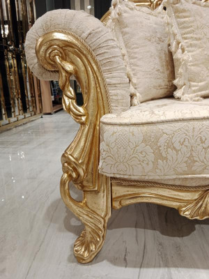 Canapé design Chesterfield 3 places Canapé Tissu neuf