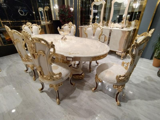 Table à manger Table en bois Groupe de tables Salle à manger Salon Suite en bois Tables de design