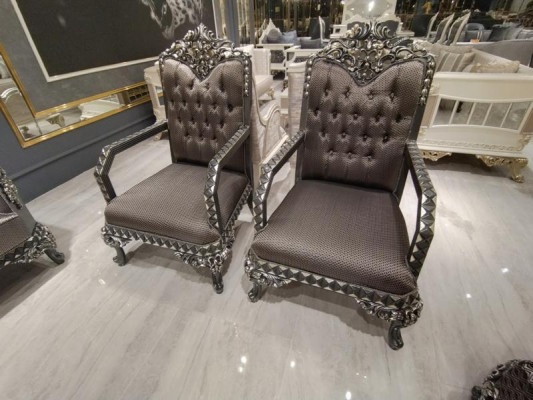 Confort luxueux Fauteuil de salon Fauteuil moderne élégant Marron