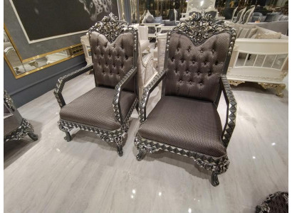Confort luxueux Fauteuil de salon Fauteuil moderne élégant Marron