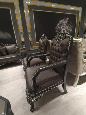 Confort luxueux Fauteuil de salon Fauteuil moderne élégant Marron