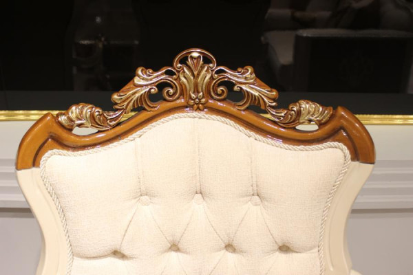 Mobilier de salon exclusif Fauteuil luxueux Fauteuil confortable Beige neuf