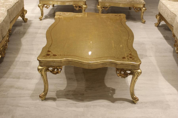 Table basse Table de salon Or Luxe Tables basses Table d'appoint Table de canapé nouveau
