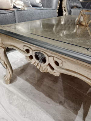 Table basse classique Salon Meubles élégants Table basse Or nouvelle