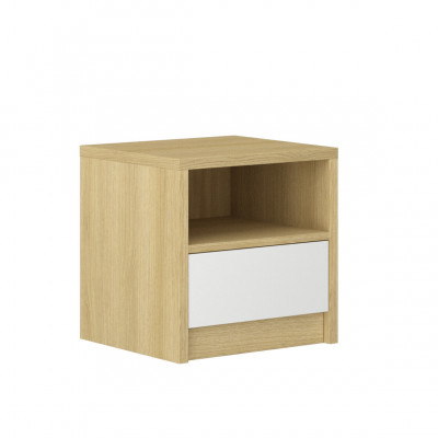 Meubles de chambre blancs Lit de luxe Tables de chevet Grande armoire