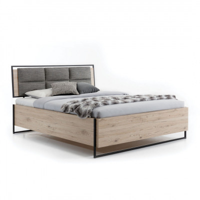 Lit de chambre moderne Lit en bois élégant Lit double luxueux