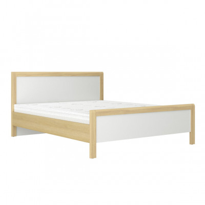Lit double blanc moderne Chambre Lits Cadre en bois de haute qualité