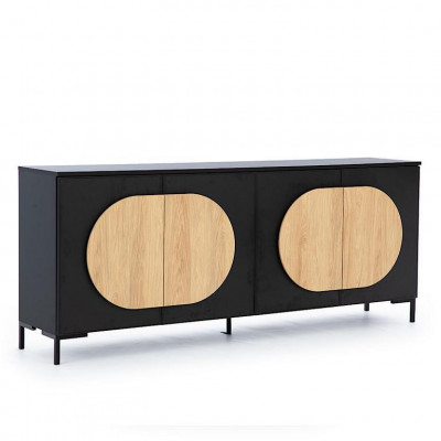 Commode noire-marron chambre designer Commode en bois Commode noble